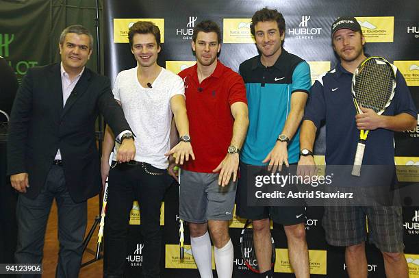 Managing Director of Hublot, Ricardo Guadalupe, actor Sebastian Stan, olympic Fencing Silver Medalist Tim Morehouse, Grand Slam former tennis player...