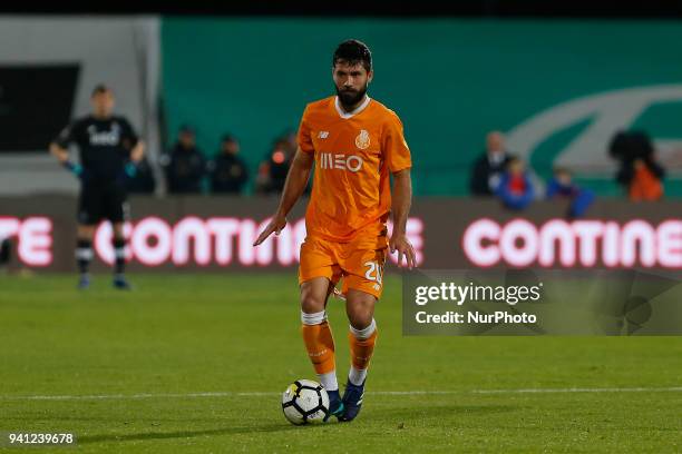 Porto Defender Felipe Monteiro from Brazil during the Premier League 2017/18 match between CF Os Belenenses v FC Porto, at Estadio do Restelo in...