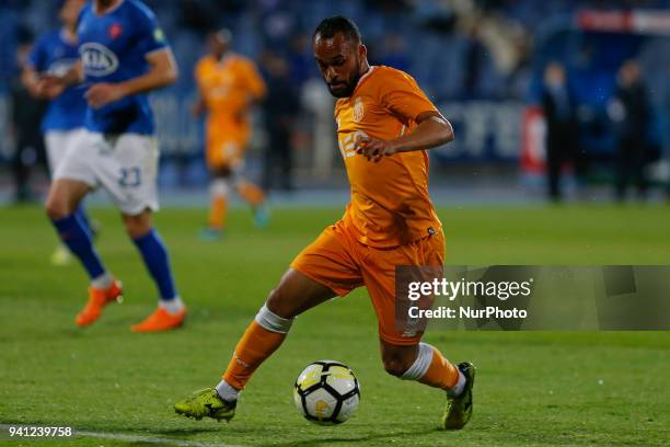 Porto Midfielder Paulinho from Brazil during the Premier League 2017/18 match between CF Os Belenenses v FC Porto, at Estadio do Restelo in Lisbon on...