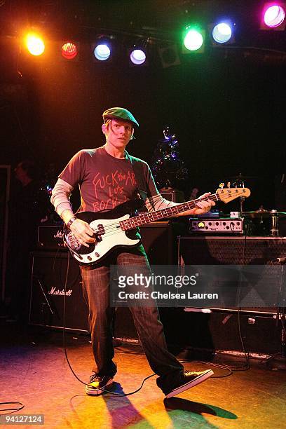 Bassist Chris Chaney performs with Camp Freddy at The Roxy on December 4, 2009 in Los Angeles, California.