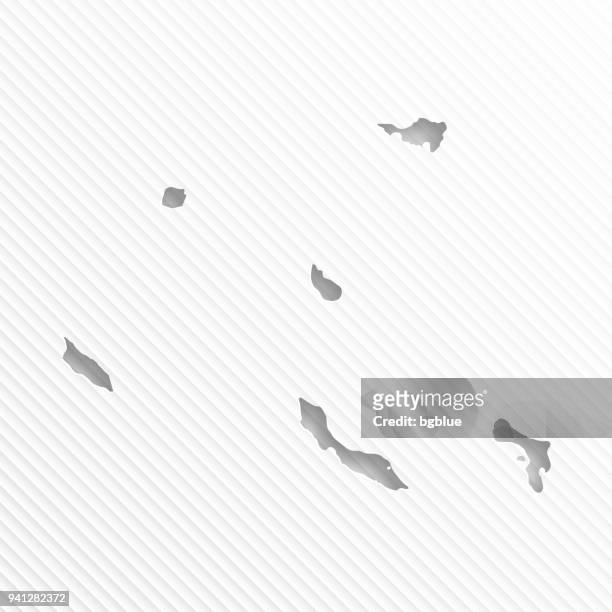 netherlands antilles map with paper cut on abstract white background - sint eustatius stock illustrations