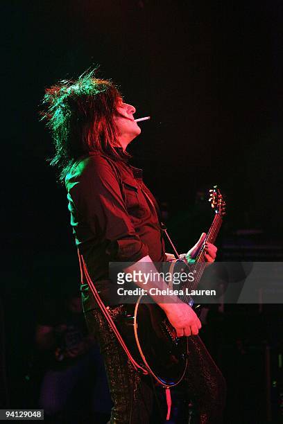 Guitarist Steve Stevens performs with Camp Freddy at The Roxy on December 4, 2009 in Los Angeles, California.