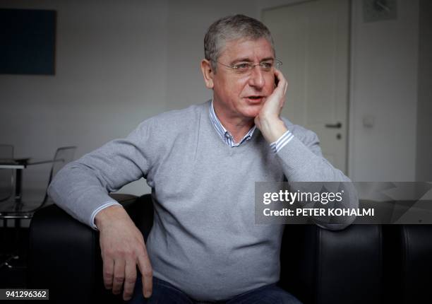 Picture taken on March 21 shows opposition prime minister candidate Ferenc Gyurcsany of the 'Democratic Coalicion' during an interview for AFP. -...