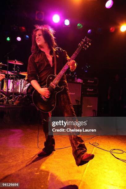 Guitarist Steve Stevens performs with Camp Freddy at The Roxy on December 4, 2009 in Los Angeles, California.