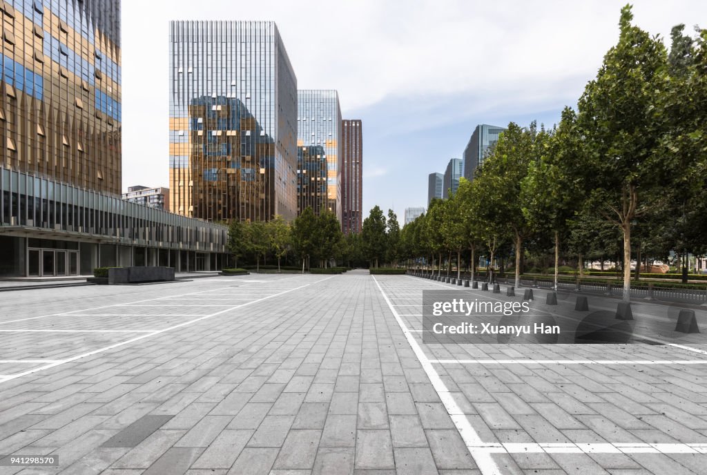 Beijing city square , Auto advertising background