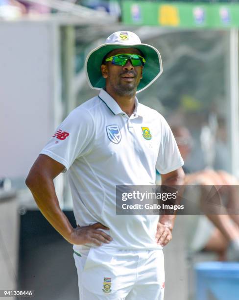 Vernon Philander of South Africa during day 5 of the 4th Sunfoil Test match between South Africa and Australia at Bidvest Wanderers Stadium on April...
