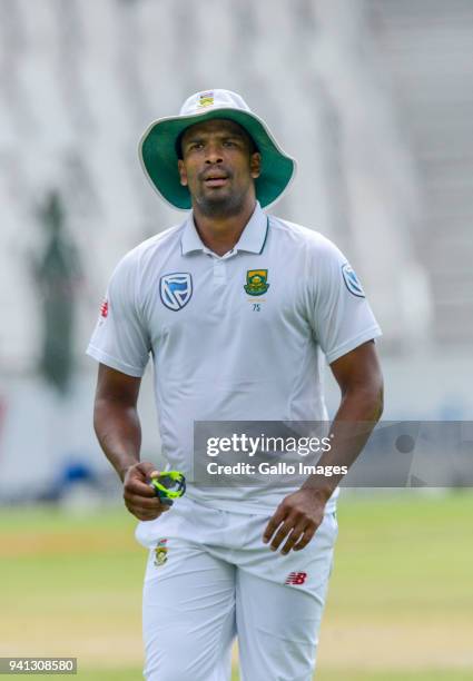 Vernon Philander of South Africa during day 5 of the 4th Sunfoil Test match between South Africa and Australia at Bidvest Wanderers Stadium on April...