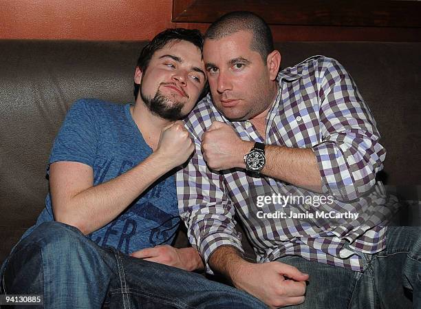 Robert Iler and Ron Berkowitz attend Tantra Nightclub for the Tourism Season 2010 launch at The Island on December 5, 2009 in St Maarten, Netherlands...