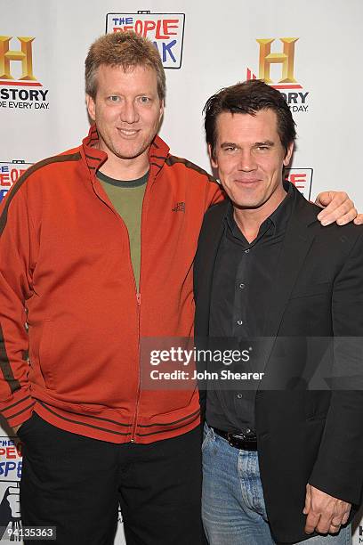 Director/producer Chris Moore attends 'The People Speak' With Josh Brolin And Chris Moore At UCLA Schoenberg Hall on December 4, 2009 in Los Angeles,...