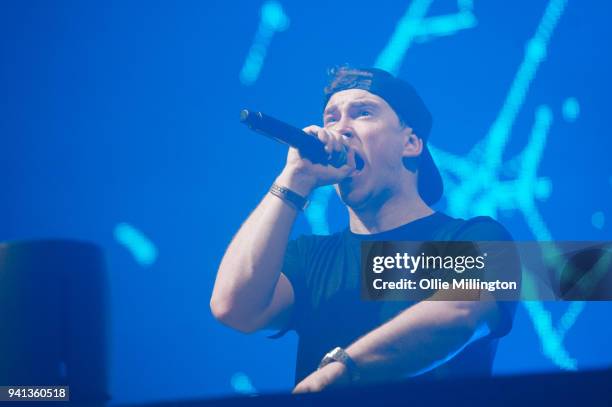 Hardwell performs at O2 Academy Brixton on April 1, 2018 in London, England.