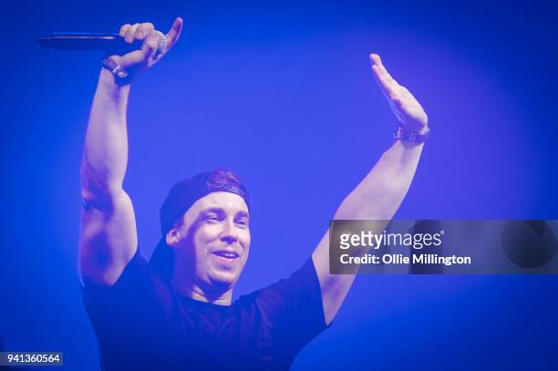 Hardwell performs at O2 Academy Brixton on April 1, 2018 in London, England.