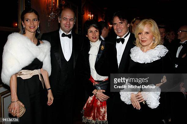 Valeriane Fixot, Tony Scotti, Sylvie Vartan and guests attend the 17th charity gala to the benefit of the Fondation of Children created by Me...