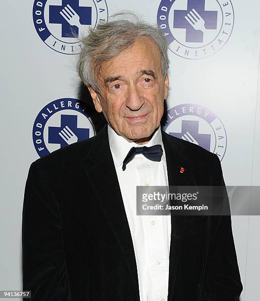 Author Elie Wiesel attends the 2009 Annual Food Allergy Ball at The Waldorf Astoria on December 7, 2009 in New York City.
