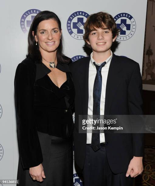 Mary Richardson Kennedy and Conor Kennedy attend the 2009 Annual Food Allergy Ball at The Waldorf Astoria on December 7, 2009 in New York City.