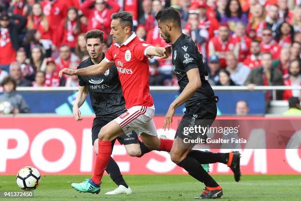 Benfica forward Jonas from Brazil in action during the Primeira Liga match between SL Benfica and Vitoria Guimaraes at Estadio da Luz on March 31,...