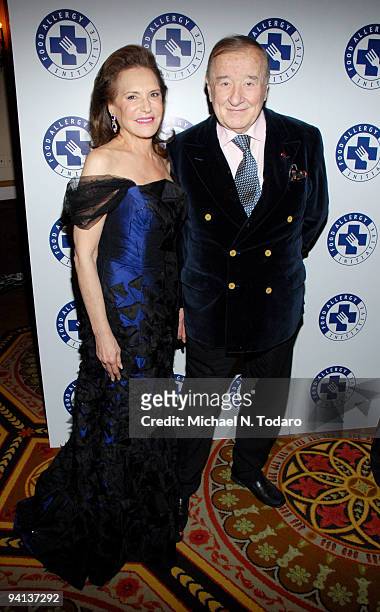 Sharyn T. Mann and Sirio Maccioni attend the 2009 Annual Food Allergy Ball at The Waldorf=Astoria on December 7, 2009 in New York City.
