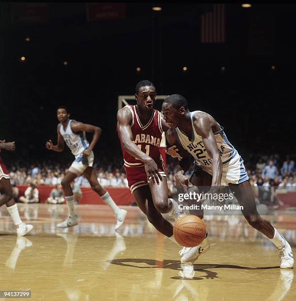 Playoffs: North Carolina Michael Jordan in action vs Alabama. Raleigh, NC 3/18/1982 CREDIT: Manny Millan