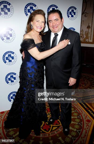 Sharyn T. Mann and Emeril Lagasse attend the 2009 Annual Food Allergy Ball at The Waldorf=Astoria on December 7, 2009 in New York City.