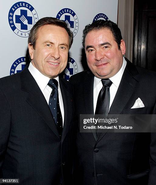 Daniel Boulud and Emeril Lagasse attend the 2009 Annual Food Allergy Ball at The Waldorf=Astoria on December 7, 2009 in New York City.