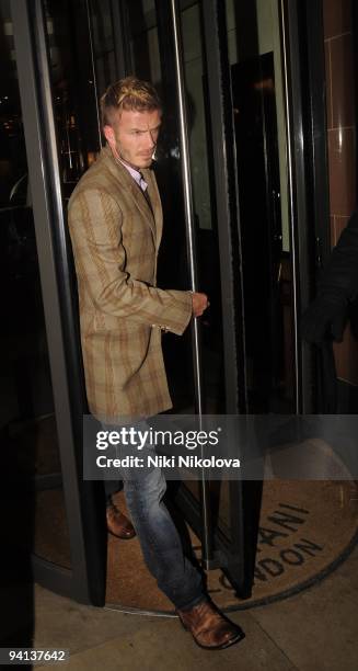 David Beckham seen on December 7, 2009 in London, England.