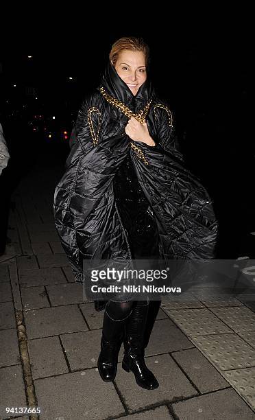 Simona Ventura seen on December 7, 2009 in London, England.