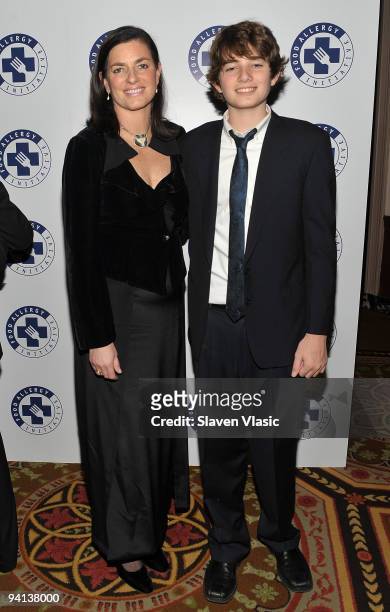 Mary Richardson Kennedy and son Conor Kennedy attend the 2009 Annual Food Allergy Ball at The Waldorf-Astoria on December 7, 2009 in New York City.