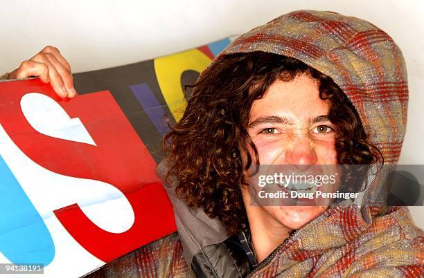 Luke Mitrani of the US Snowboarding Half Pipe Pro Team poses for a portrait at Woodward at Copper on December 1, 2009 in Copper Mountain, Colorado.