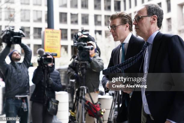 Attorney Alex van der Zwaan , who formerly worked for the Skadden Arps law firm, arrives at a U.S. District Courthouse for his sentencing April 3,...