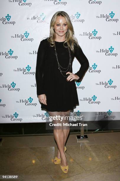 Actress Christine Taylor arrives to the 13th Annual "Teddy Bear" Ball held at The Beverly Hilton Hotel on December 7, 2009 in Beverly Hills,...