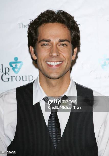 Actor Zachary Levi arrives to the 13th Annual "Teddy Bear" Ball held at The Beverly Hilton Hotel on December 7, 2009 in Beverly Hills, California.