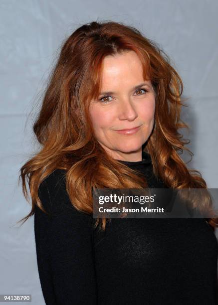 Actress Lea Thompson arrives at the premiere of Paramount Pictures' "The Lovely Bones" at Grauman's Chinese Theatre on December 7, 2009 in Hollywood,...