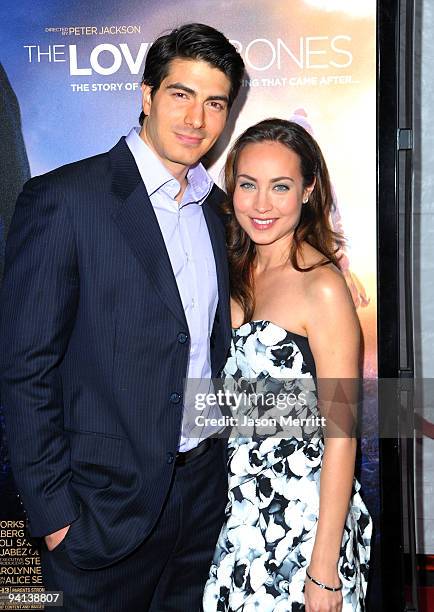 Actor Brandon Routh and actress Courtney Ford arrive at the premiere of Paramount Pictures' "The Lovely Bones" at Grauman's Chinese Theatre on...