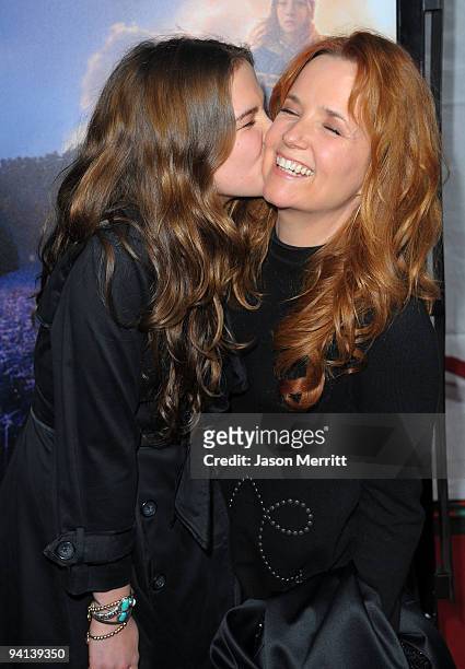 Actress Lea Thompson and daughter Zoe Thompson arrive at the premiere of Paramount Pictures' "The Lovely Bones" at Grauman's Chinese Theatre on...