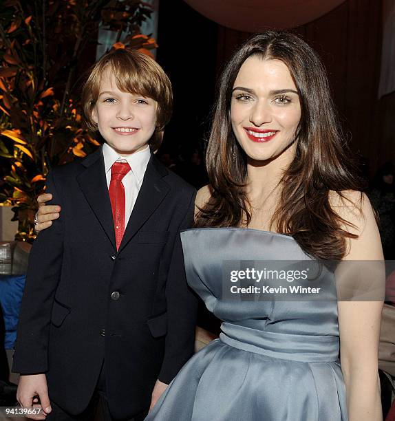 Actors Christian Ashdale and Rachel Weisz attend the after party for the premiere of Paramount Pictures' "The Lovely Bones" at the Roosevelt Hotel on...