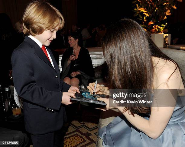 Actors Christian Ashdale and Rachel Weisz attend the after party for the premiere of Paramount Pictures' "The Lovely Bones" at the Roosevelt Hotel on...