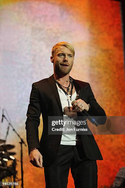 Ronan Keating on stage at the O2 Rockwell concert in aid of Nordoff-Robbins Music Therapy at 02 Arena on September 11, 2009 in London, England.