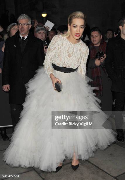 Rita Ora attends the Elle Style Awards 2014 at One Embankment on February 18, 2014 in London, England.