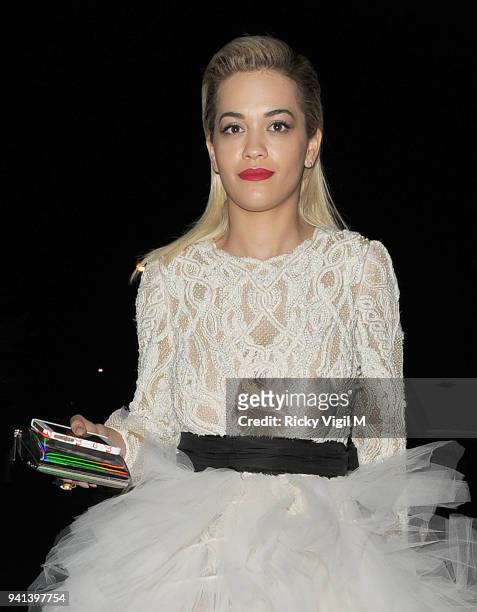Rita Ora attends the Elle Style Awards 2014 at One Embankment on February 18, 2014 in London, England.