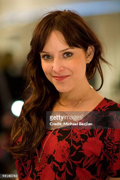 Actress Jenny Mollen attends the L.A. Friends of the Uganda Wildlife Authority Gorilla Awareness event at Sony Pictures Studios on December 7, 2009...