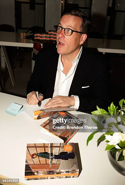 Blogger Scott Schuman, know as The Sartorialist, launches his eponymous book at Sass & Bide Oxford Street on December 8, 2009 in Sydney, Australia....