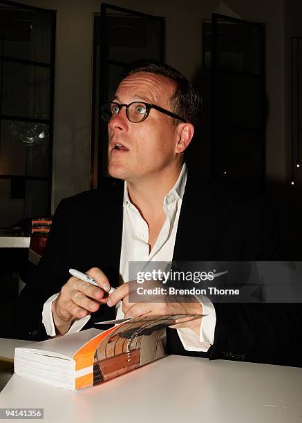 Blogger Scott Schuman, know as The Sartorialist, launches his eponymous book at Sass & Bide Oxford Street on December 8, 2009 in Sydney, Australia....