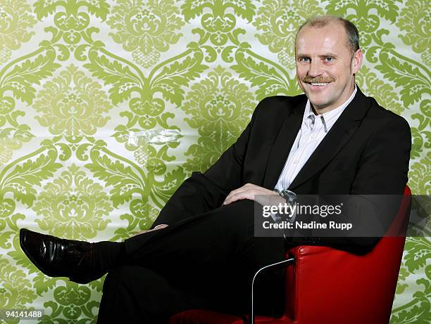 Thomas Schaaf, coach of SV Werder Bremen poses during a portrait session on November 22, 2009 in Munich, Germany.