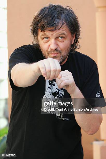 Emir Kusturica attends photocall at the Mansour Hotel on December 7, 2009 in Marrakech, Morocco.