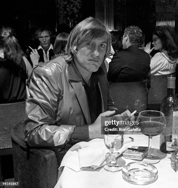 Actor Gerard DePardieu attending "Fifth Anniversary Party for Regine's" on October 8, 1980 at Regine's in New York City, New York.