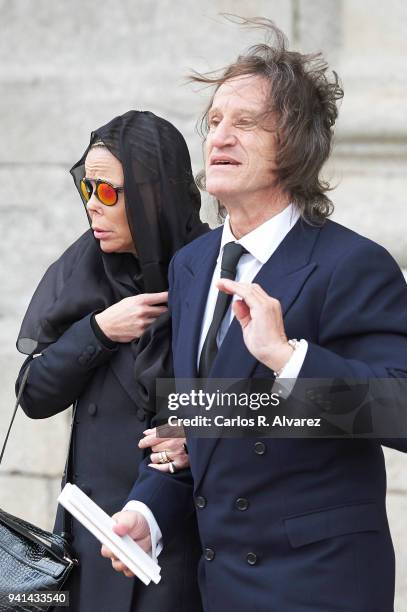 Princess Kalina of Bulgaria and husband Kitin Munoz attends a Mass in occasion of the 25th anniversary of death of Conde de Barcelona, father of King...