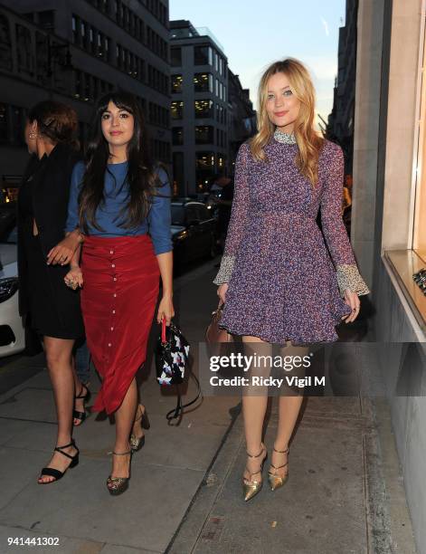 Zara Martin and Laura Whitmore attend the Louis Vuitton party in Mayfair on June 10, 2015 in London, England.