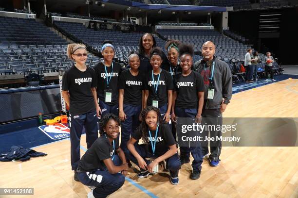 Former WNBA player, Tamika Catchings partcipates in the second annual Girls' Summit in celebration of the 46th anniversary of Title IX on March 27,...