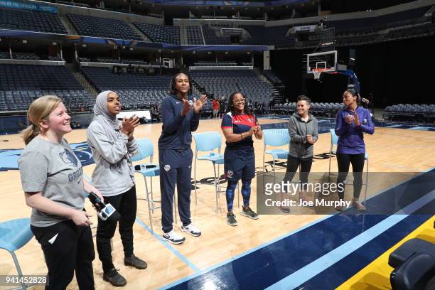 Basketball Player and Speaker, Bilqis Abdul-Qaadir, Former WNBA player, Tamika Catchings, Sports Dietician, Meg Mangano, US Soccer player, Angela...