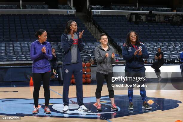 Former WNBA player, Tamika Catchings, Sports Dietician, Meg Mangano, US Soccer player, Angela Hucles and World Rugby Hall of Famer, Phaidra Knight...