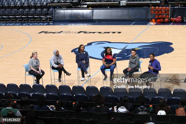 Basketball Player and Speaker, Bilqis Abdul-Qaadir, Former WNBA player, Tamika Catchings, Sports Dietician, Meg Mangano, US Soccer player, Angela...